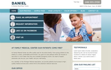 Daniel: A Medical WordPress Theme