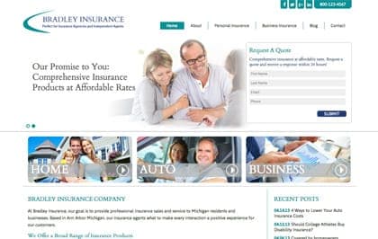 Bradley: Insurance WordPress Theme