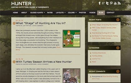 Hunter Main Blog Page