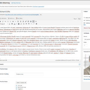 Richard Attorney Set Up in WordPress